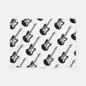 Guitar Pattern Fleece Deken (Voorkant (Horizontaal))