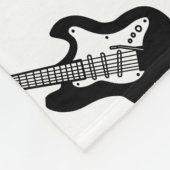 Guitar Pattern Fleece Deken (Hoek)