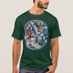 Guitar Pedal Collage T-shirt