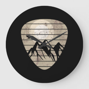 Guitar Pick Mountain Cool Guitarist Grote Klok