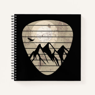 Guitar Pick Mountain Cool Guitarist Notitieboek