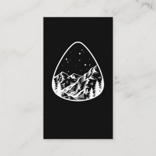 Guitar Pick Mountain Plectrum Music gitarist Visitekaartje