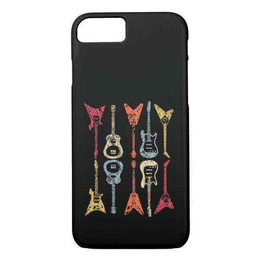 Guitar Pick Retro voor gitaristen But Case-Mate iPhone Case (Achterkant)