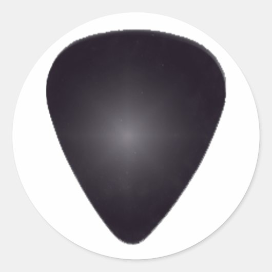 Guitar Pick Ronde Sticker (Voorkant)