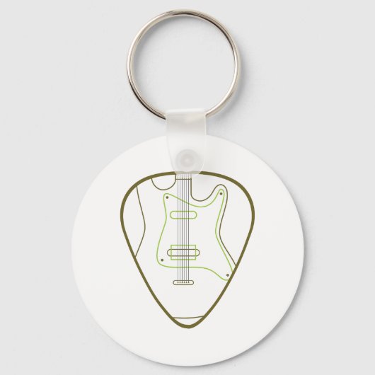 Guitar Pick Sleutelhanger (Voorkant)