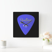 Guitar Pick Vierkante Klok (Huis)