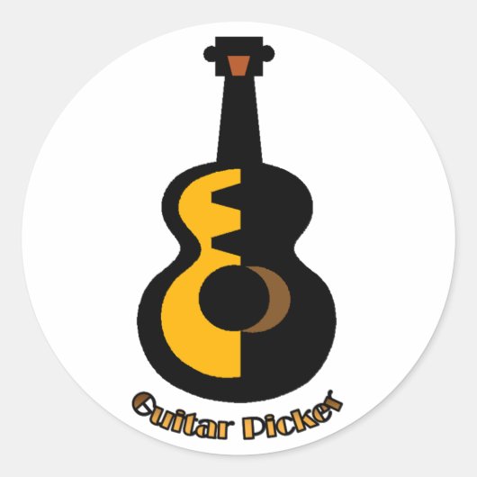 Guitar Picker Sticker (Voorkant)