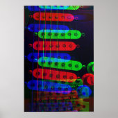 Guitar Pickups Stack Poster (Voorkant)