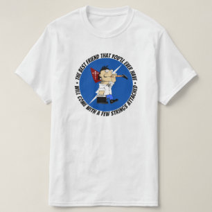 Guitar Player Best Friend on Road opnieuw Comic T-shirt