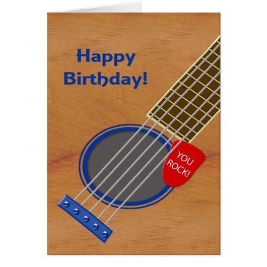 Guitar Player Birthday You Rock (Voorkant)