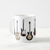 Guitar Player Gift Rock and Roll Musician Band Mug Koffiemok (Voorkant links)