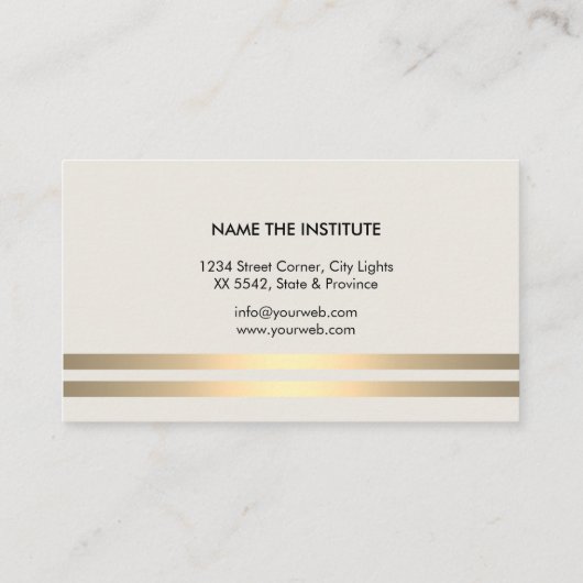 Guitar Player Instrument Music Teacher Red Visitekaartje (Achterkant)