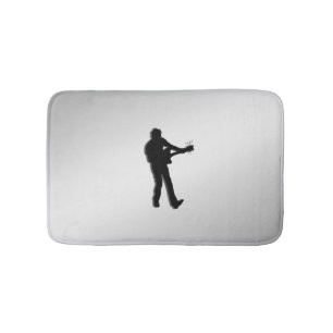 Guitar Player Silver Badmat