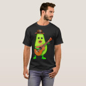 Guitar Playing Avocado T-shirt (Voorkant volledig)