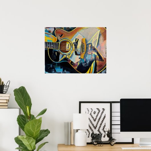 Guitar Poster (Bureau à domicile)