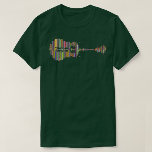 Guitar psychedelic t-shirt (Design voorkant)