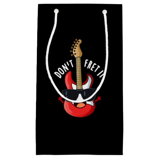 Guitar Pun Dark BG is grappig. Klein Cadeauzakje (Voorkant)