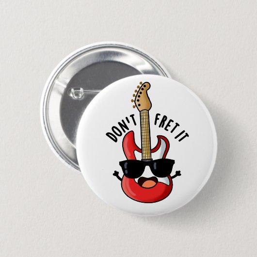 Guitar Pun is grappig. Ronde Button 5,7 Cm (Voorkant /achterkant)