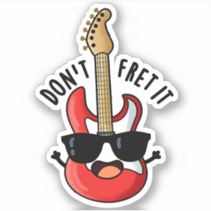 Guitar Pun is grappig. Sticker