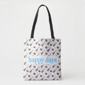 Guitar Radio Pattern Happy D Custom Canvas tas (Voorkant)