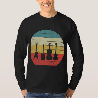 Guitar Retro Sunset Guitar Music Gift T-shirt