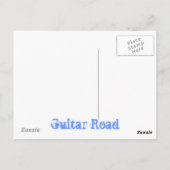 Guitar Road Briefkaart (Achterkant)