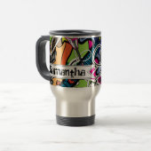 Guitar Rock 15 oz. Roestvrij staal Travel Mug Cup Reisbeker (Voorkant links)