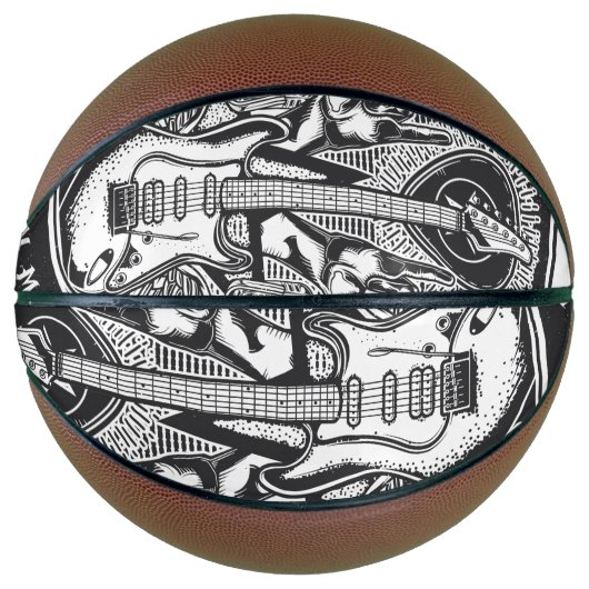 Guitar Rock-ontwerp Basketbal (Voorkant)