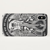 Guitar Rock-ontwerp Case-Mate iPhone Case (Achterkant (horizontaal))