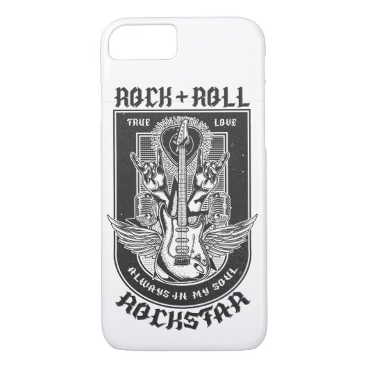 Guitar Rock-ontwerp Case-Mate iPhone Case (Achterkant)