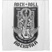 Guitar Rock-ontwerp Douchegordijn (Voorkant)