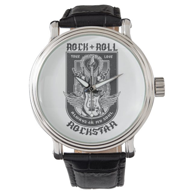 Guitar Rock-ontwerp Horloge (Voorkant)