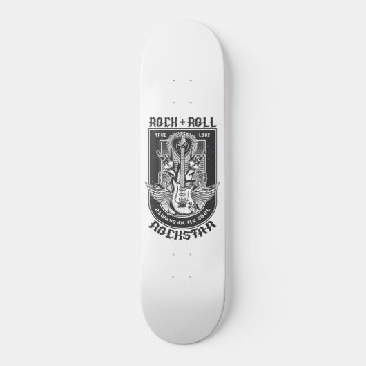 Guitar Rock-ontwerp Skateboard (Voorkant)