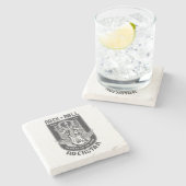 Guitar Rock-ontwerp Stenen Onderzetter (Zijkant)