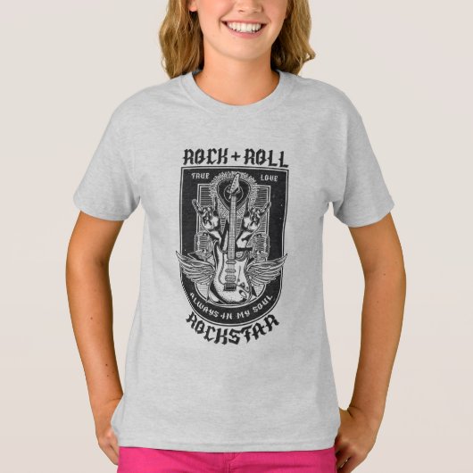 Guitar Rock-ontwerp T-shirt (Voorkant)