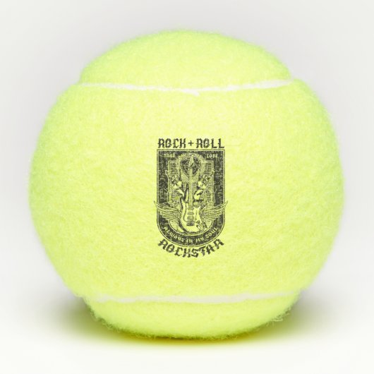 Guitar Rock-ontwerp Tennisballen (Voorkant)