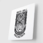 Guitar Rock-ontwerp Vierkante Klok (Hoek)