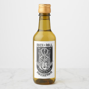 Guitar Rock-ontwerp Wijn Etiket