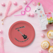 Guitar Rock Star Papieren Bordje (Feest)