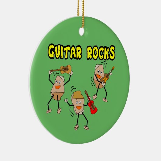 Guitar Rocks Keramisch Ornament (Rechts)