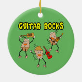 Guitar Rocks Keramisch Ornament (Achterkant)