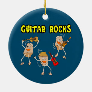 Guitar Rocks Keramisch Ornament