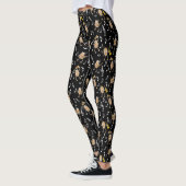 Guitar Rocks Muzieknoten Pattern Leggings (Links)