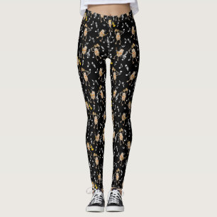Guitar Rocks Muzieknoten Pattern Leggings