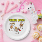 Guitar Rocks Papieren Bordje (Feest)