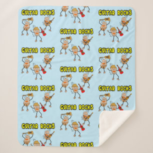 Guitar Rocks Sherpa Deken