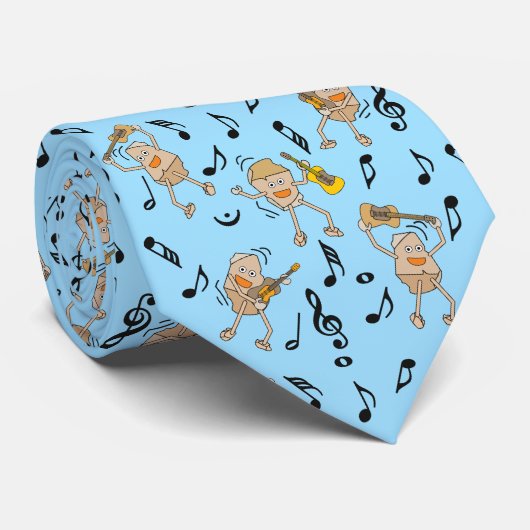 Guitar Rocks Stropdas (Opgerold)