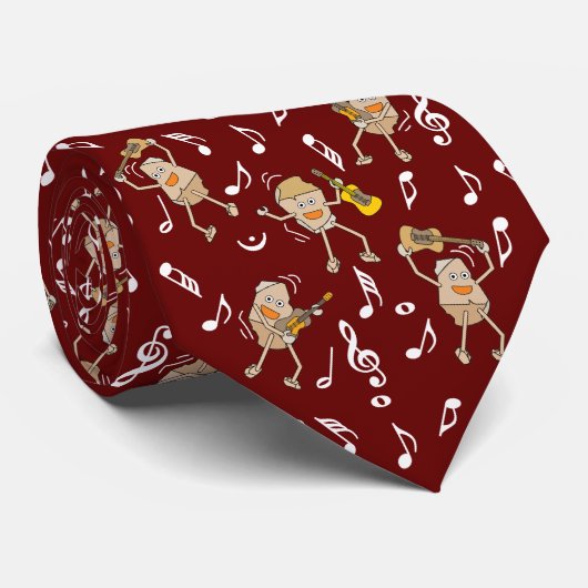 Guitar Rocks Stropdas (Opgerold)