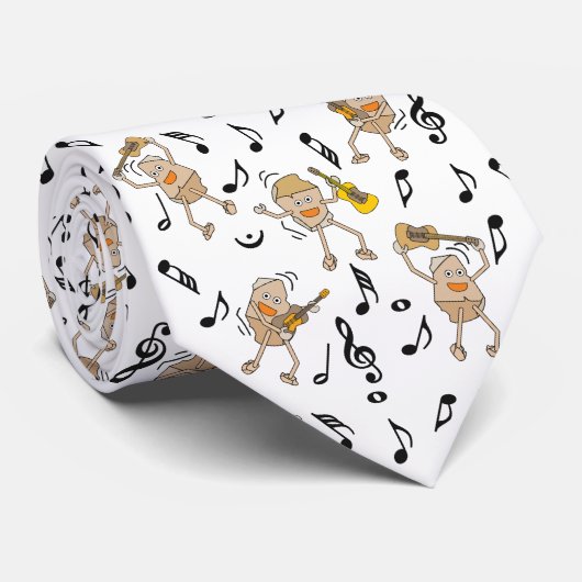 Guitar Rocks Stropdas (Opgerold)