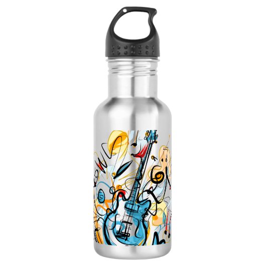 Guitar Rocks Water Fles (Voorkant)